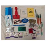 Adv. Rain Gauge, Matches, Pens, etc