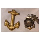 US Navy Hat Pin and Marine Hat Pin