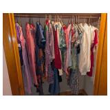 Vintage Girls Clothing in closet