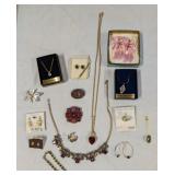 Necklaces, Brooches, Earrings