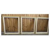 3 Wood Art Frames