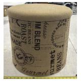 Modern Seed Sack Ottoman w/ Storage