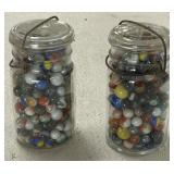 2 Quart Jars of Marbles