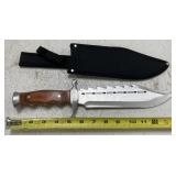 Timber Raptor Saw Back Bowie Knife