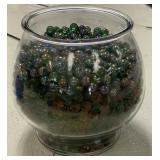 Gallon Fish Bowl Full of Marbles