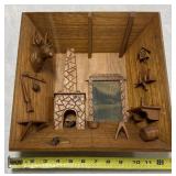 3Dimensional Cabin Wood Carving