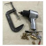 Air Impact and 8" C-Clamp