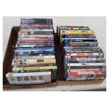 2 Boxes of DVDs and Blu Ray