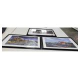 3 Robert West Framed Art Pieces