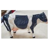 13" Long Cast Iron Cow Statue