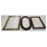 3 Wood Canvas / Art Frames