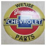 12" Chevrolet Porcelain Sign