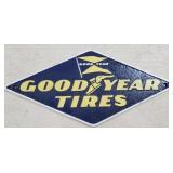 7" x 15" Cast Iron Good Year Sign