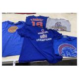 5 Chicago Cubs T Shirts, L & XL