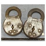 2 Lever Lock Padlocks, No Keys
