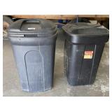 2 Trash Totes w/ Lids