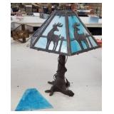 Stained Glass Deer Lamp