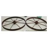 2 - 26" Iron Wheels