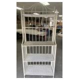 Metal & Wicker Bakers Rack