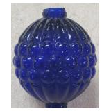 5" Cobalt Lightening Rod Globe, Chip