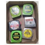6 Tape Measures - all 25