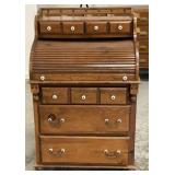 Pine Roll Top Desk