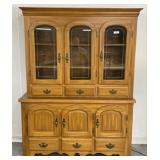 2pc Lighted Curio Cabinet