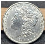 1887 Morgan Silver Dollar