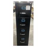 4 Drawer Black Steel File Cabinet