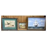 3 Framed Pieces of Art