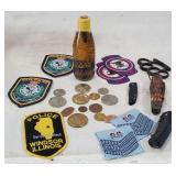 Knives, Patches & Tokens