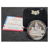 1 Troy Ounce Silver Proof Round 9/11/01