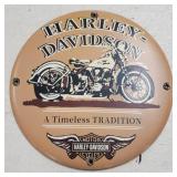 12" Harley Davidson Porcelain Sign