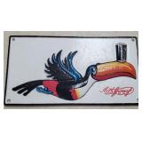 6" x 12" Cast Iron Toucan Sign