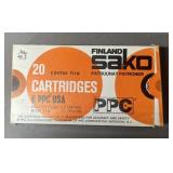 20 rnds Sako 6mm PPC Ammo