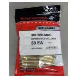 50ct New Winchester .300 Win Mag Brass
