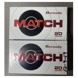 40 rnds Hornady Match 6.5 Creedmoor Ammo