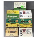111 rnds Mixed 20ga 2 3/4" Shotshells