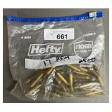 25ct Once Fired .17 Remington Brass