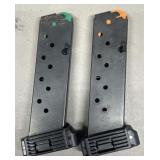 2 - Unknown .40 S&W 9 rnd Magazines