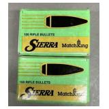 200ct Sierra Matchking .22 Cal 52 gr HPBT Bullets