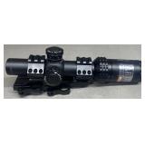 1-4x24 Rifle Scope w/ Base & Rings