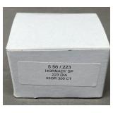 300ct Hornady 5.56/.223 cal 55 gr SP Bullets