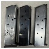 3 - 1911 .45 ACP 6 & 7 rnd Magazines