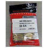 50ct New Winchester .300 Win Mag Brass