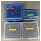 326 rnds .222 Rem Reloads in Cartrige Boxes