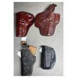 4 - Leather & Kydex Pistol Holsters