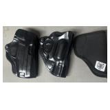 3 - Nylon & Leather Pistol Holsters