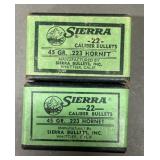 200ct Sierra .22 Hornet 45 gr Bullets