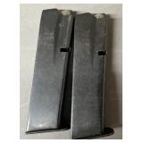 2 - Unknown 9mm Pistol Magazines
